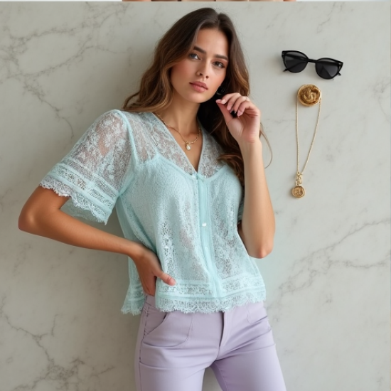 Elysian Lace Summer Blouse
