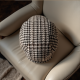 Chic Houndstooth Newsboy Cap