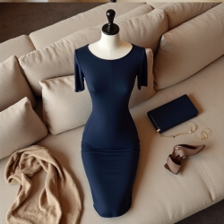 Elysian Elegance Bodycon Knit Dress