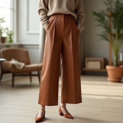 ChicFlex Faux Leather Culottes
