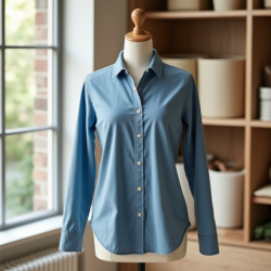 Chic Comfort Chambray Button-Up
