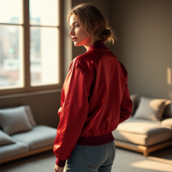 Luxe Satin Dream Bomber Jacket