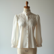Victorian Elegance High Neck Blouse