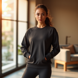 ActiveFlex Women's Thumbhole Cuff Sweatshirt