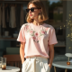 Floral Elegance Applique Tee