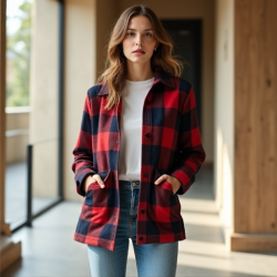 Chic Checkered Shacket