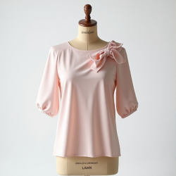 Elegant Charm Bow Detail Blouse