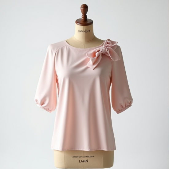 Elegant Charm Bow Detail Blouse