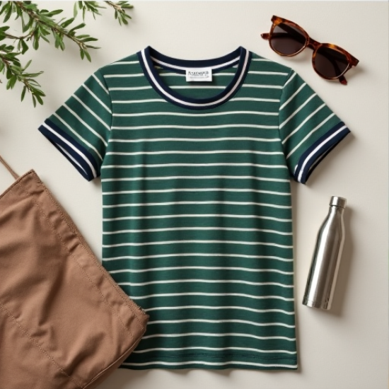 Chic Stripes Women's Ringer Tee