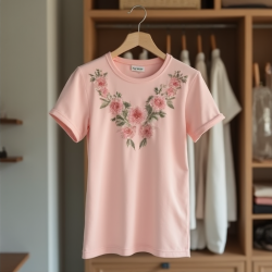 Floral Elegance Applique Tee