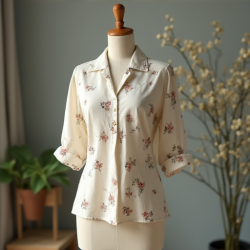 Vintage Blossom Tea Blouse
