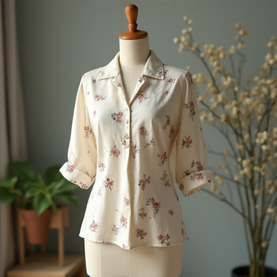Vintage Blossom Tea Blouse