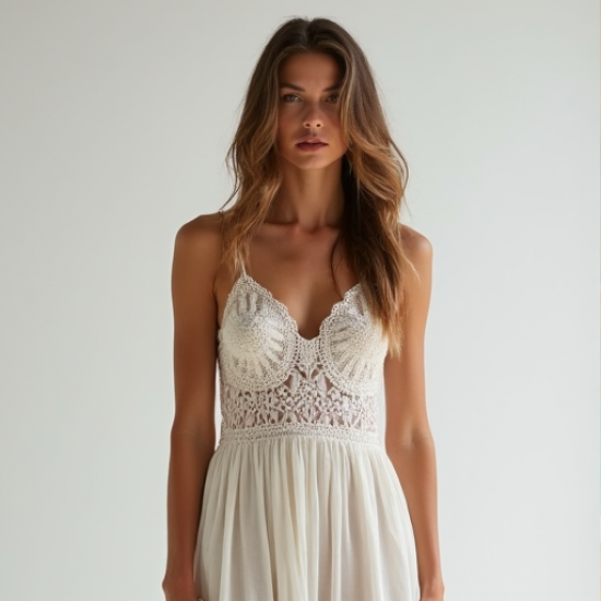 Elysian Crochet Maxi Dress