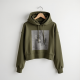 Urban Chic Cropped Graphic Hoodie