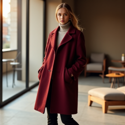 Urban Elegance Women's Cocoon Coat