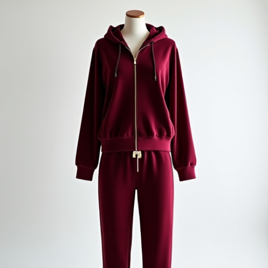 Velour Chic Zip Hoodie & Tracksuit Set