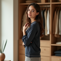 Chic Contrast Stitch Tee