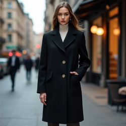 Elysian Elegance Wool Coat