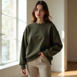 CozyChic Boxy Crew Sweatshirt