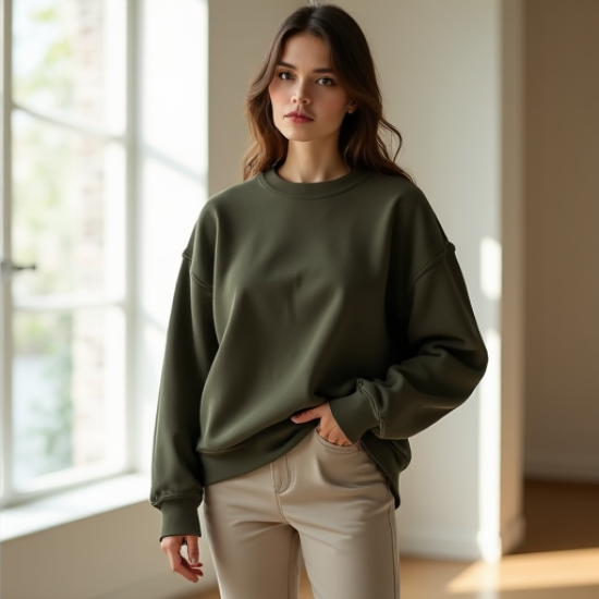 CozyChic Boxy Crew Sweatshirt