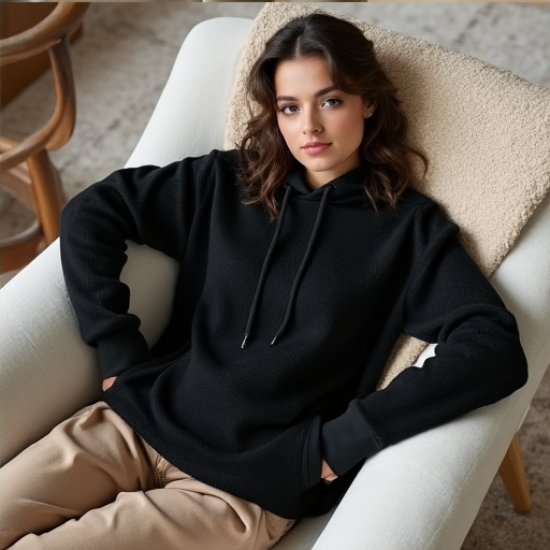 CozyWaffle Luxe Hoodie