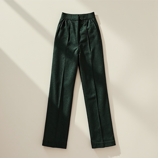 Elegance in Brocade: Cropped Trousers