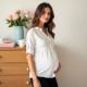 Blissful Bump Button-Front Blouse