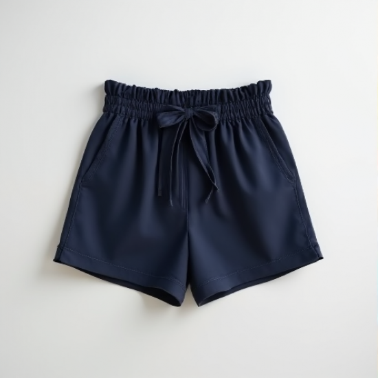 Chic Summer Breeze Tie-Front Paperbag Shorts