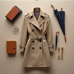 Elysian Elegance Trench Coat