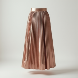 Luxe Shimmer Pleated Skirt