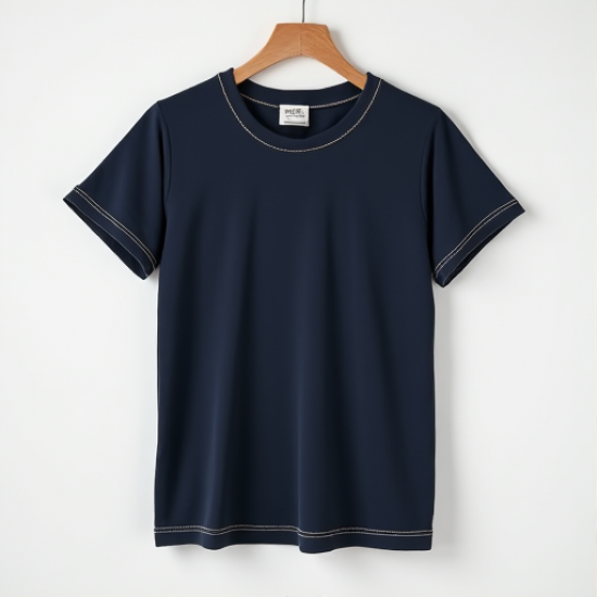 Chic Contrast Stitch Tee