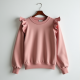 Chic Ruffle Luxe Sweatshirt