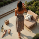 Savannah Chic Animal Print Slip Dress