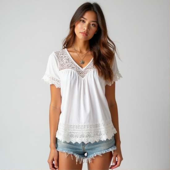 Bohemian Bliss Crochet Tee
