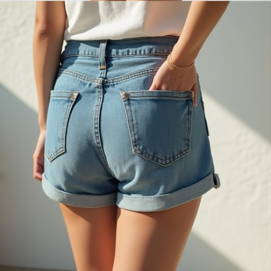 Chic & Comfy High-Waisted Jean Shorts