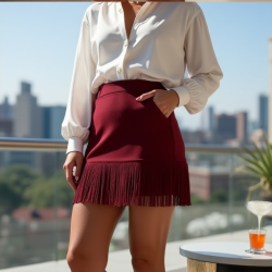 Fringe Chic Mini Skirt