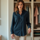 Silken Elegance Charmeuse Blouse