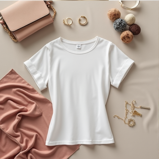 Chic Elegance Statement Sleeve Tee