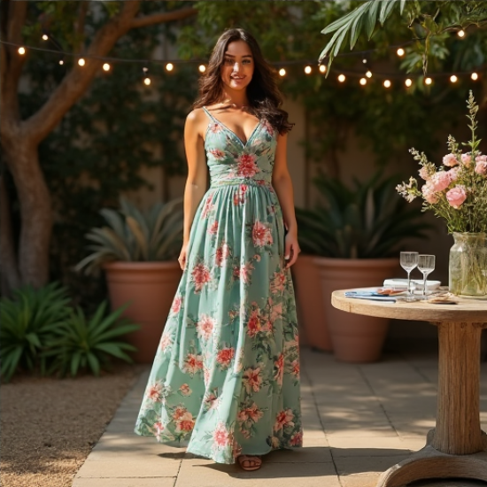 Elysian Blooms Plus Size Maxi Dress