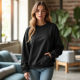 Glimmer Chic Metallic Foil Sweatshirt
