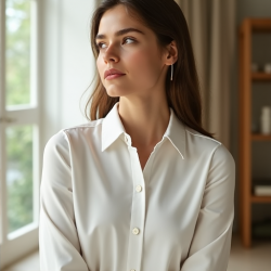 EcoChic Women's Organic Cotton Poplin Shirt