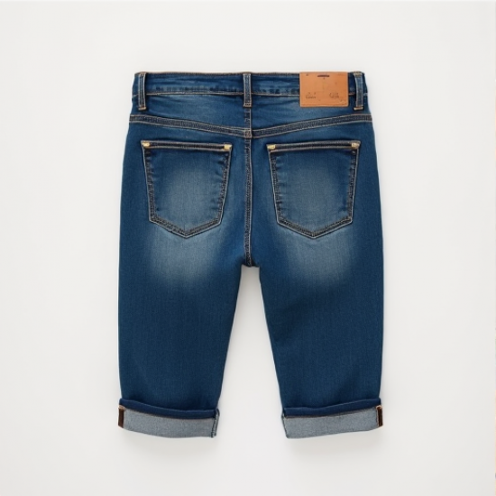 Chic Comfort Denim Bermuda Shorts