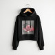Urban Chic Cropped Graphic Hoodie