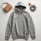 Elegance Pearl Detail Fashion Hoodie