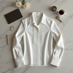 Elegance Tuxedo Blouse