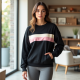 Chic Stripes Athleisure Sweatshirt