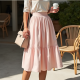 Chic Tiered Poplin Skirt