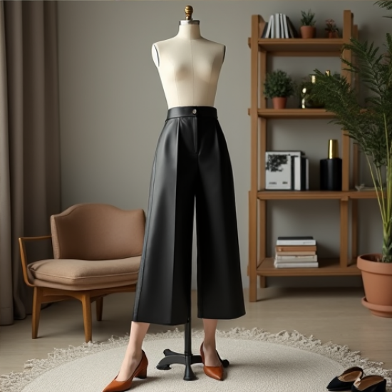 ChicFlex Faux Leather Culottes