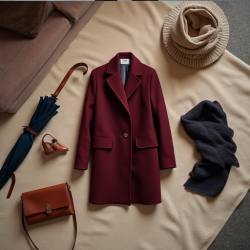 Elysian Elegance Wool Coat