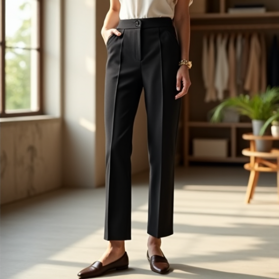 Elegance Wool Blend Dress Pants